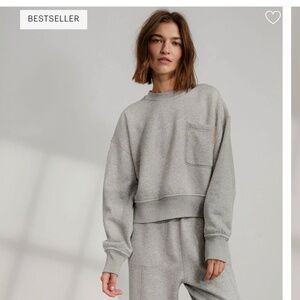 Lunya Midweight Reversible Seamed Jogger and relaxed boxy pullover set